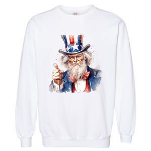 Uncle Sam I Want You | Uncle Sam Day Garment-Dyed Sweatshirt