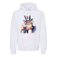 Uncle Sam I Want You | Uncle Sam Day Premium Hoodie