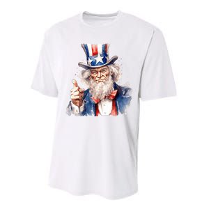 Uncle Sam I Want You | Uncle Sam Day Performance Sprint T-Shirt