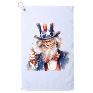 Uncle Sam I Want You | Uncle Sam Day Platinum Collection Golf Towel