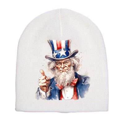 Uncle Sam I Want You | Uncle Sam Day Short Acrylic Beanie