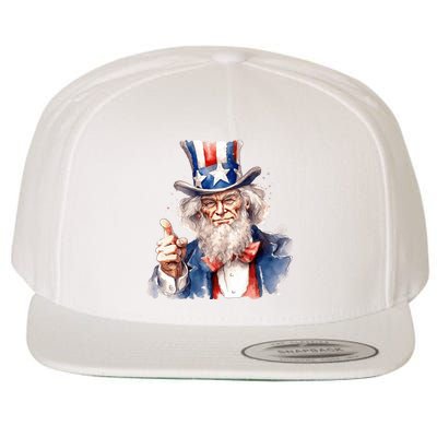 Uncle Sam I Want You | Uncle Sam Day Wool Snapback Cap