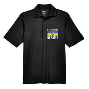 Ukrainians Support I Stand With Ukraine Flag Tees Funny Gift Men's Origin Performance Pique Polo