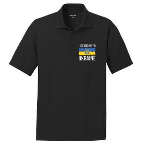 Ukrainians Support I Stand With Ukraine Flag Tees Funny Gift PosiCharge RacerMesh Polo