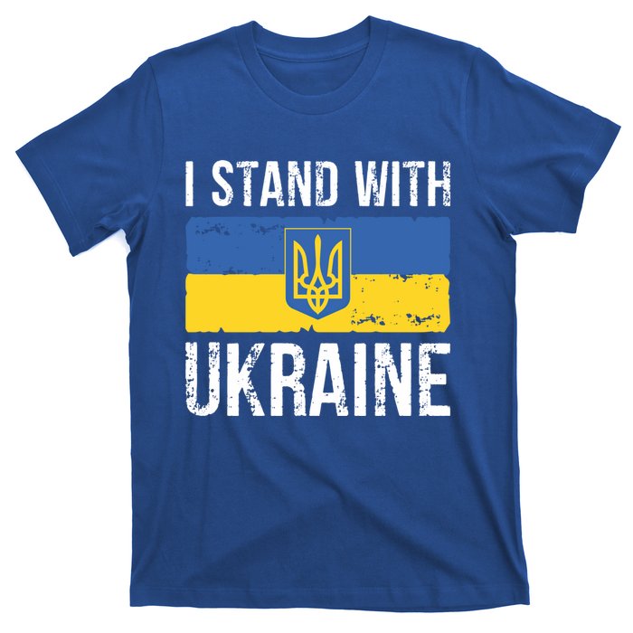 Ukrainians Support I Stand With Ukraine Flag Tees Funny Gift T-Shirt