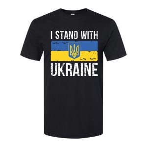 Ukrainians Support I Stand With Ukraine Flag Tees Funny Gift Softstyle CVC T-Shirt