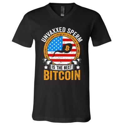 Unvaxxed Sperm Is The Next Bitcoin V-Neck T-Shirt