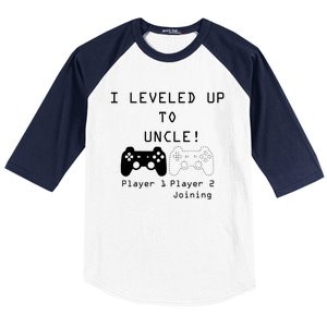 Uncle Sayings I Level Up To Uncle Uncle Gamer Sayings Cute Gift Baseball Sleeve Shirt