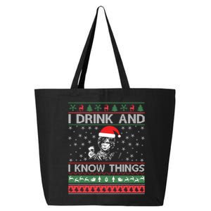 Ugly Sweater I And I Know Things Funny Gift 25L Jumbo Tote