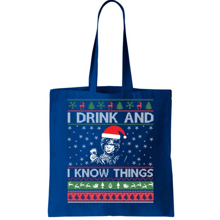 Ugly Sweater I And I Know Things Funny Gift Tote Bag