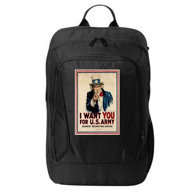 Uncle Sam I Want You World War 2 City Backpack