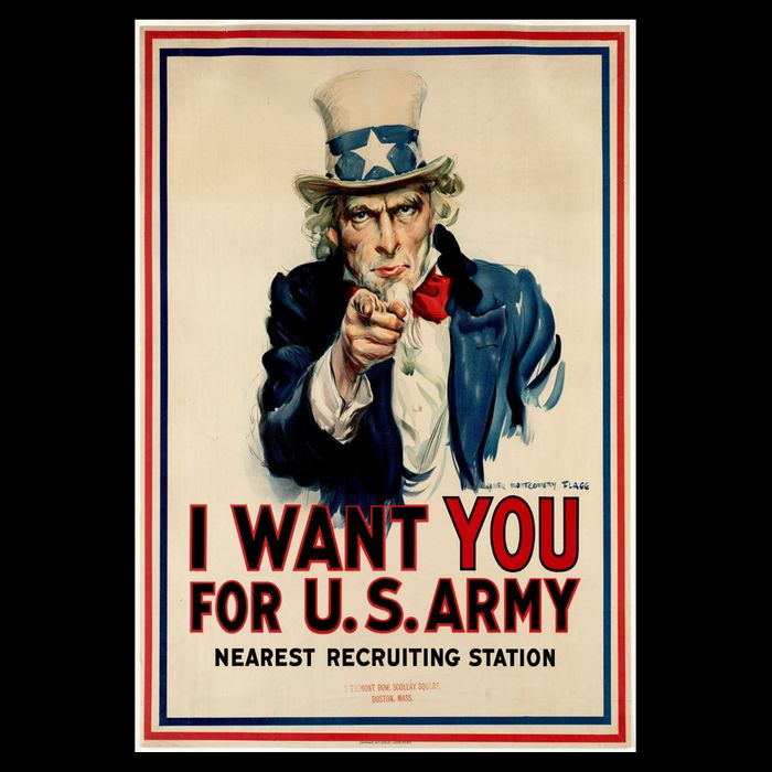 Uncle Sam I Want You World War 2 7-Panel Snapback Hat