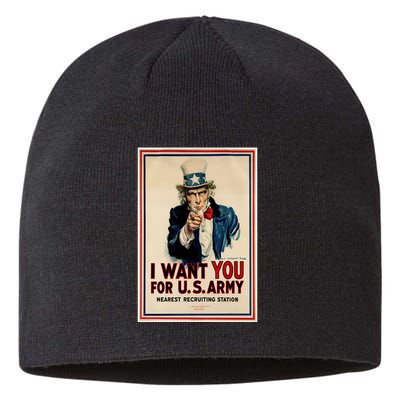 Uncle Sam I Want You World War 2 Sustainable Beanie
