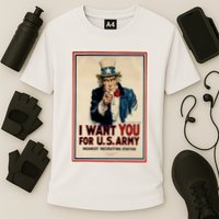Uncle Sam I Want You World War 2 Cooling Performance Crew T-Shirt
