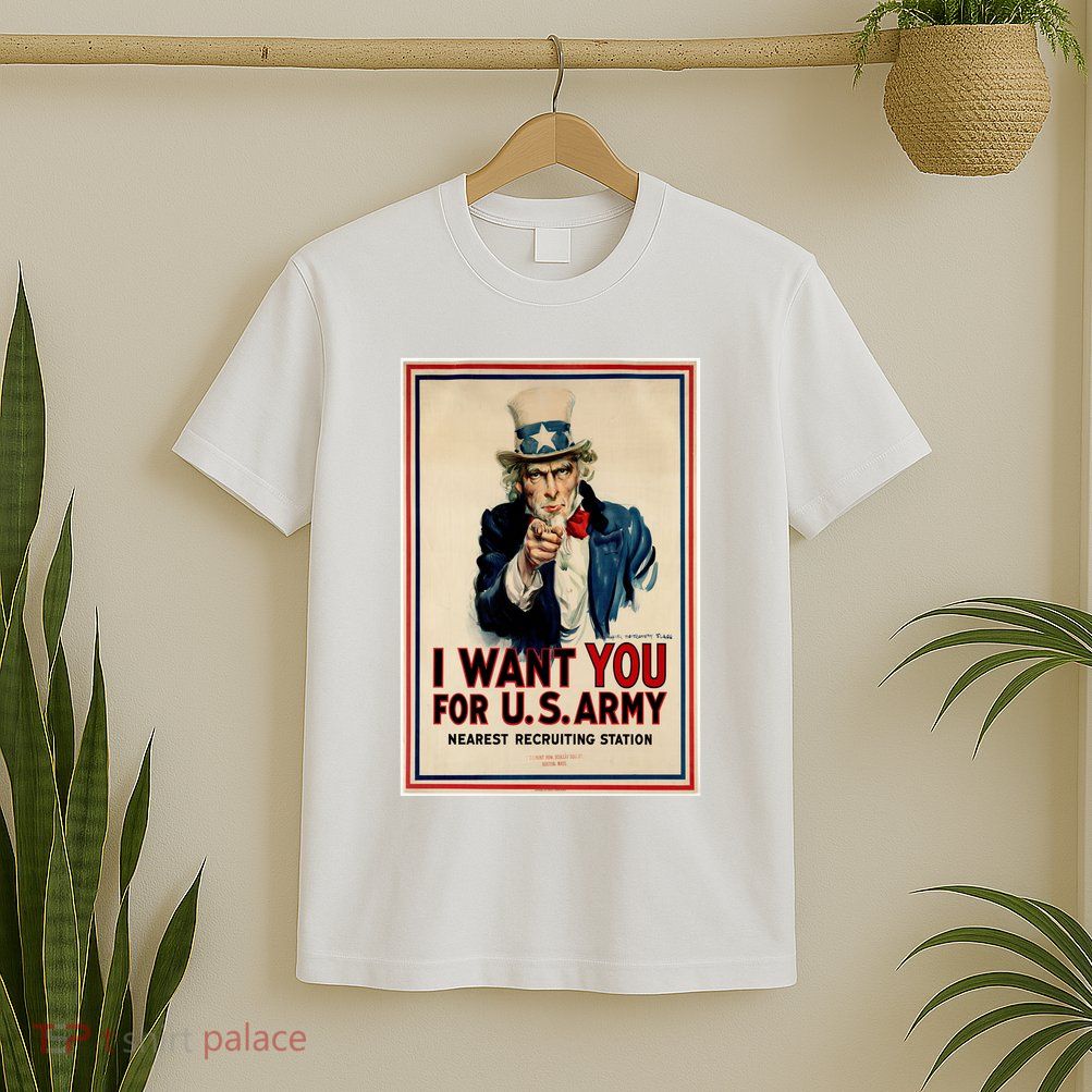 Uncle Sam I Want You World War 2 T-Shirt