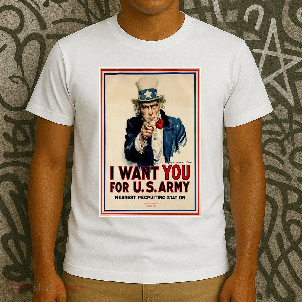 Uncle Sam I Want You World War 2 T-Shirt