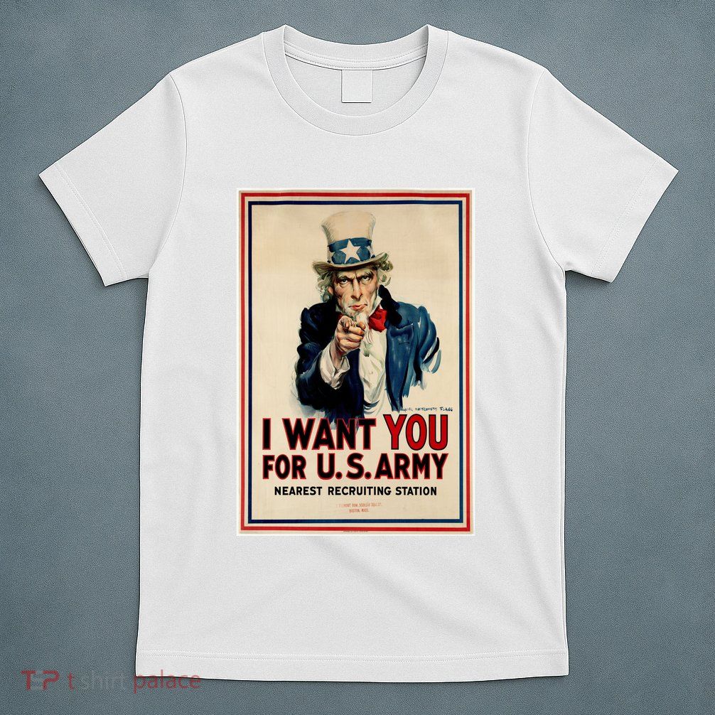 Uncle Sam I Want You World War 2 T-Shirt