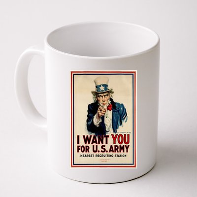 Uncle Sam I Want You World War 2 Mug