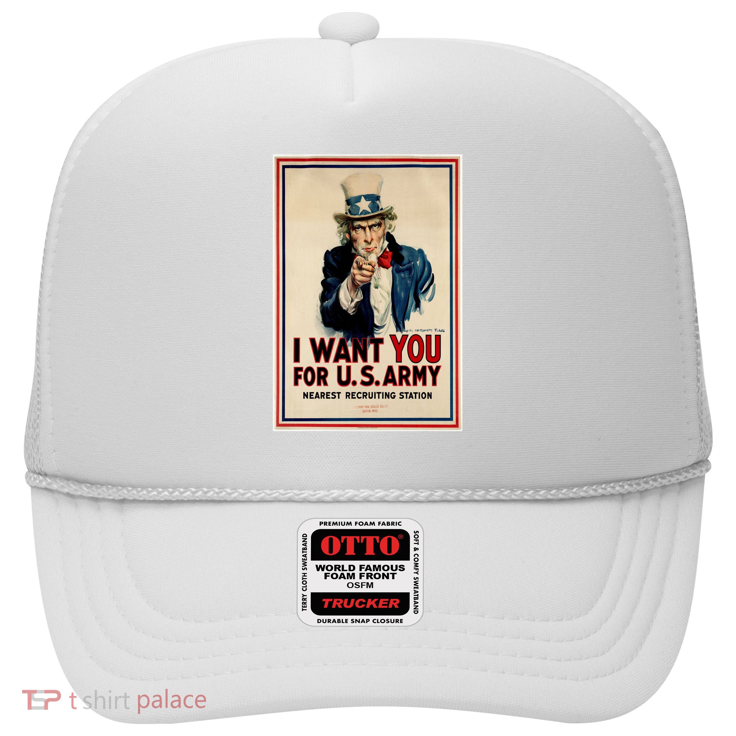 Uncle Sam I Want You World War 2 Trucker Hat