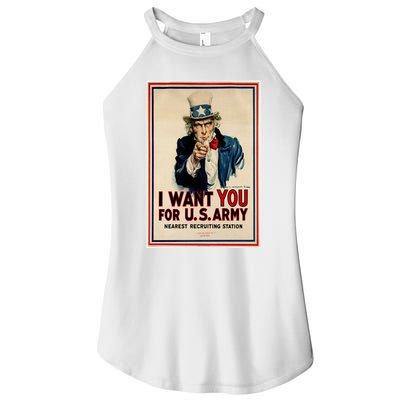 Uncle Sam I Want You World War 2 Women's Perfect Tri Rocker Tank