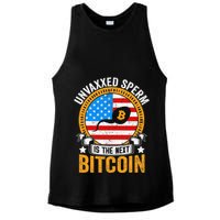 Unvaxxed Sperm Is The Next Bitcoin Ladies PosiCharge Tri-Blend Wicking Tank