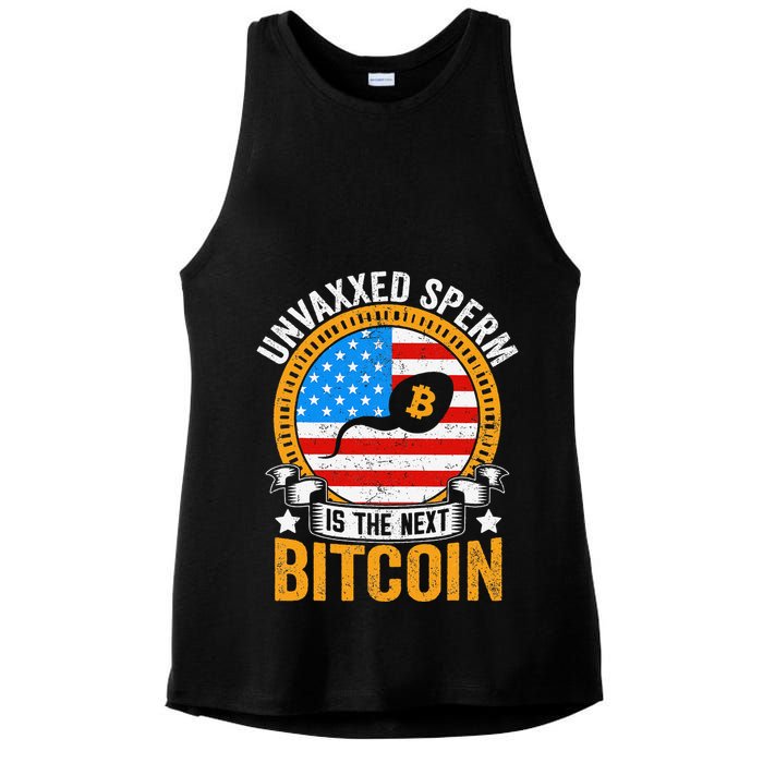 Unvaxxed Sperm Is The Next Bitcoin Ladies PosiCharge Tri-Blend Wicking Tank