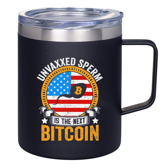 Unvaxxed Sperm Is The Next Bitcoin 12oz Stainless Steel Coffee Mug