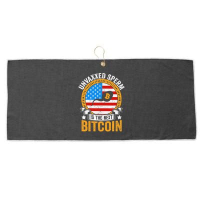 Unvaxxed Sperm Is The Next Bitcoin Large Microfiber Waffle Golf Towel