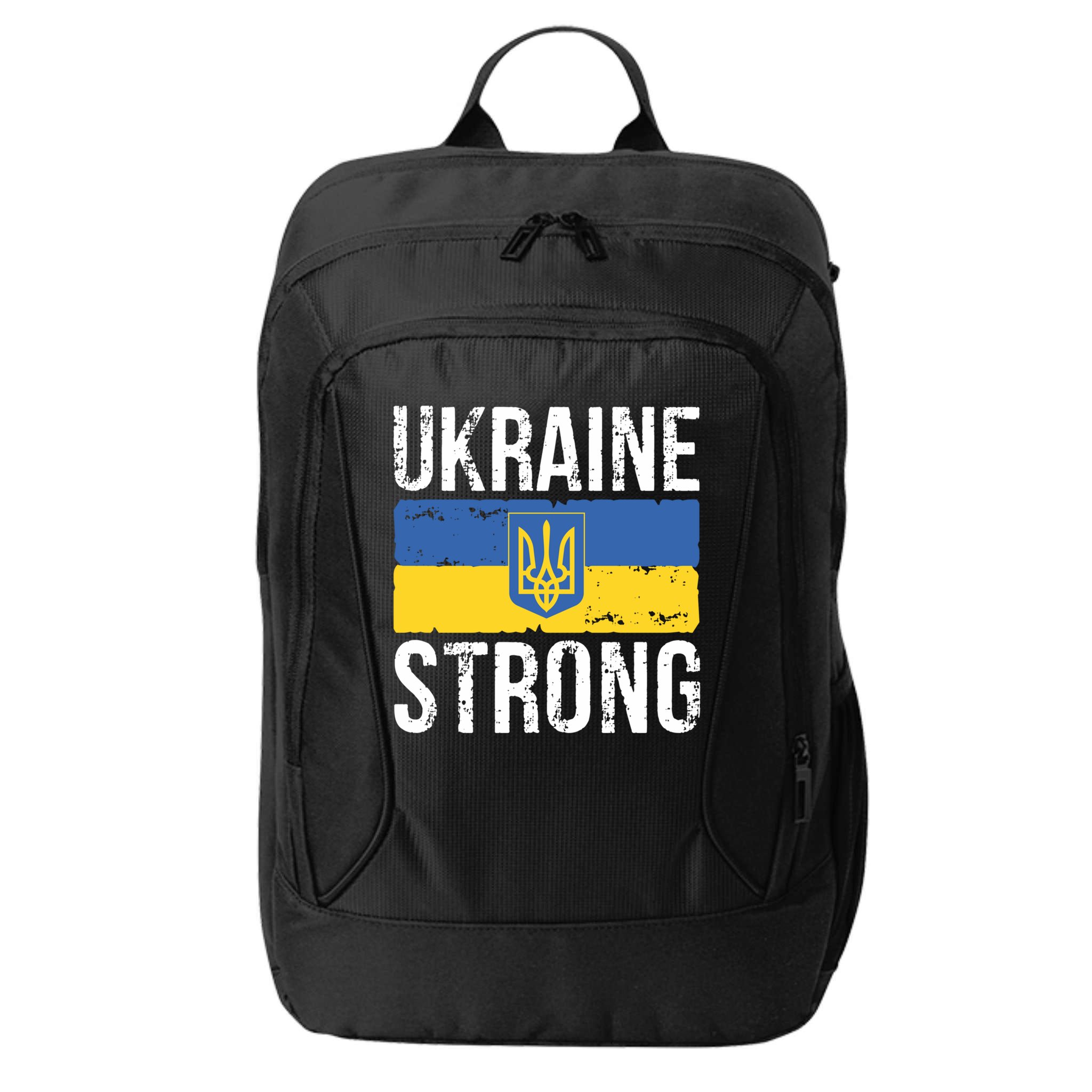 Ukraine Strong I Stand With Ukraine Flag Outfit Gift City Backpack
