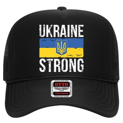 Ukraine Strong I Stand With Ukraine Flag Outfit Gift Trucker Hat