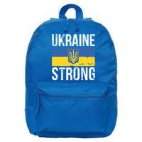 Ukraine Strong I Stand With Ukraine Flag Outfit Gift 16 in Basic Backpack