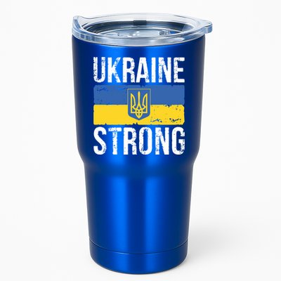 Ukraine Strong I Stand With Ukraine Flag Outfit Gift Tumbler