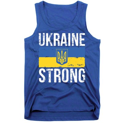 Ukraine Strong I Stand With Ukraine Flag Outfit Gift Tank Top