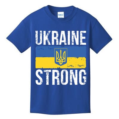 Ukraine Strong I Stand With Ukraine Flag Outfit Gift Kids T-Shirt