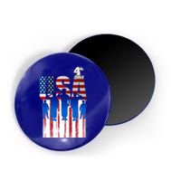 Usa Service July 4th Fourth Veterans Patriotic America Cool Gift Magnet