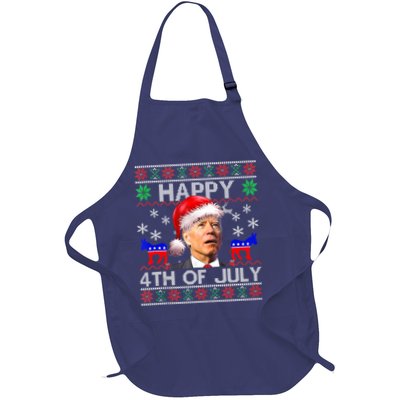 Ugly Santa Joe Biden Happy 4th Of July Christmas Apron