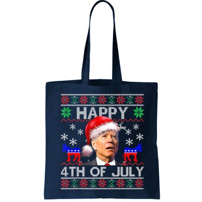 Ugly Santa Joe Biden Happy 4th Of July Christmas Bag