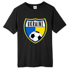 Ukraine Soccer Jersey Ukrainian Flag Tall Fusion ChromaSoft Performance T-Shirt