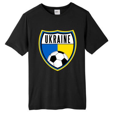 Ukraine Soccer Jersey Ukrainian Flag Tall Fusion ChromaSoft Performance T-Shirt