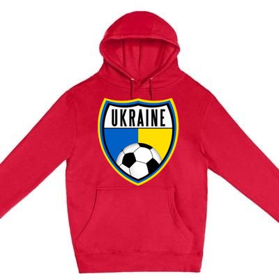 Ukraine Soccer Jersey Ukrainian Flag Premium Pullover Hoodie