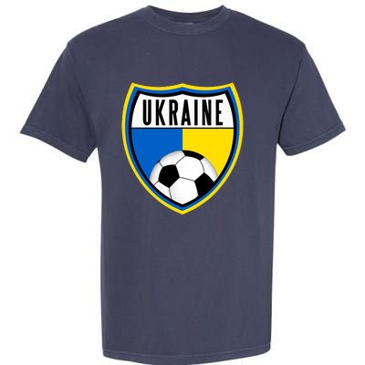 Ukraine Soccer Jersey Ukrainian Flag Garment-Dyed Heavyweight T-Shirt