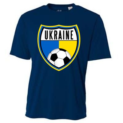 Ukraine Soccer Jersey Ukrainian Flag Cooling Performance Crew T-Shirt