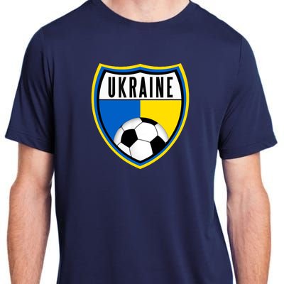 Ukraine Soccer Jersey Ukrainian Flag Adult ChromaSoft Performance T-Shirt