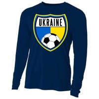 Ukraine Soccer Jersey Ukrainian Flag Cooling Performance Long Sleeve Crew