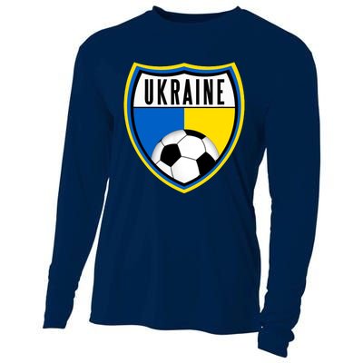 Ukraine Soccer Jersey Ukrainian Flag Cooling Performance Long Sleeve Crew