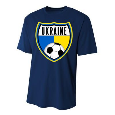 Ukraine Soccer Jersey Ukrainian Flag Performance Sprint T-Shirt