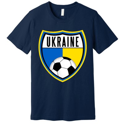 Ukraine Soccer Jersey Ukrainian Flag Premium T-Shirt