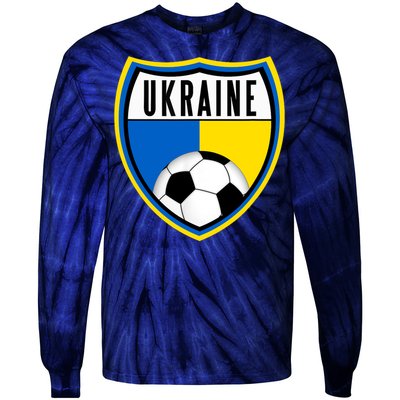 Ukraine Soccer Jersey Ukrainian Flag Tie-Dye Long Sleeve Shirt