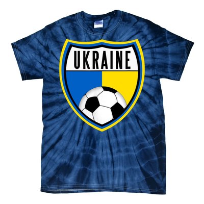 Ukraine Soccer Jersey Ukrainian Flag Tie-Dye T-Shirt