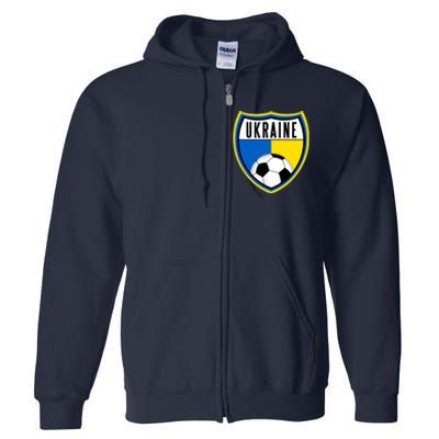 Ukraine Soccer Jersey Ukrainian Flag Full Zip Hoodie